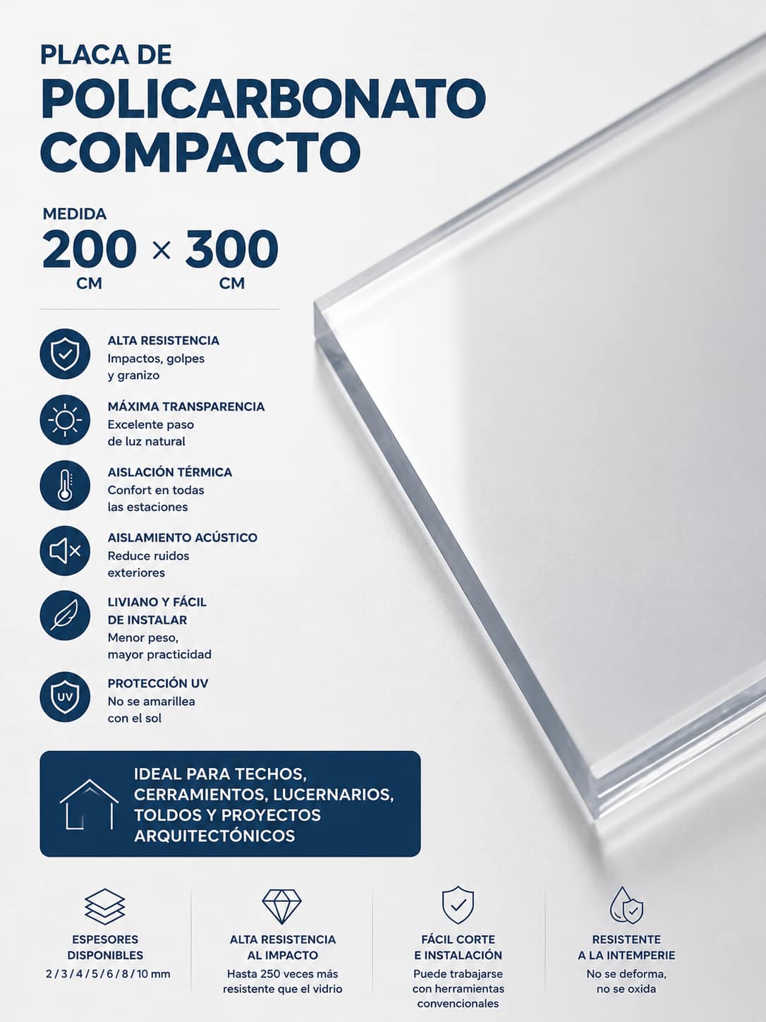 Policarbonato compacto